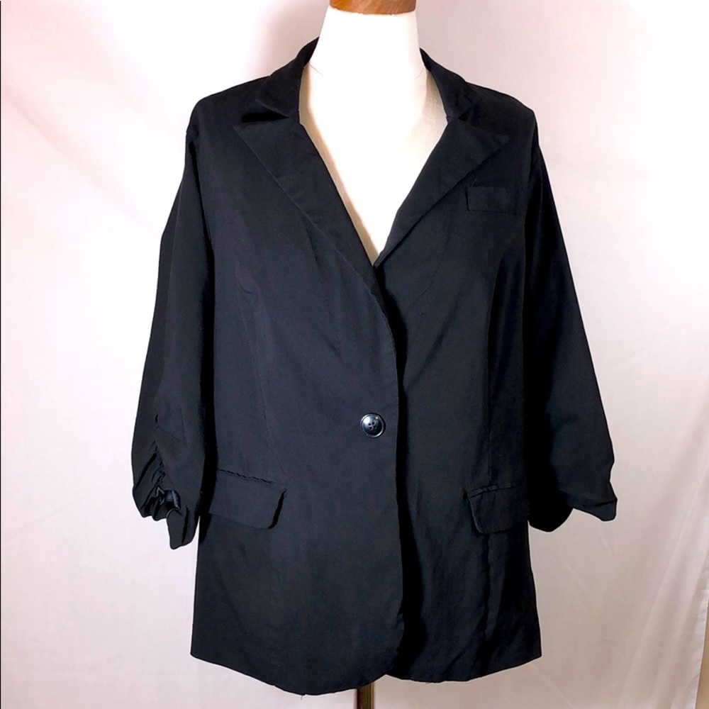 Torrid One Button Blazer Jacket with stretch